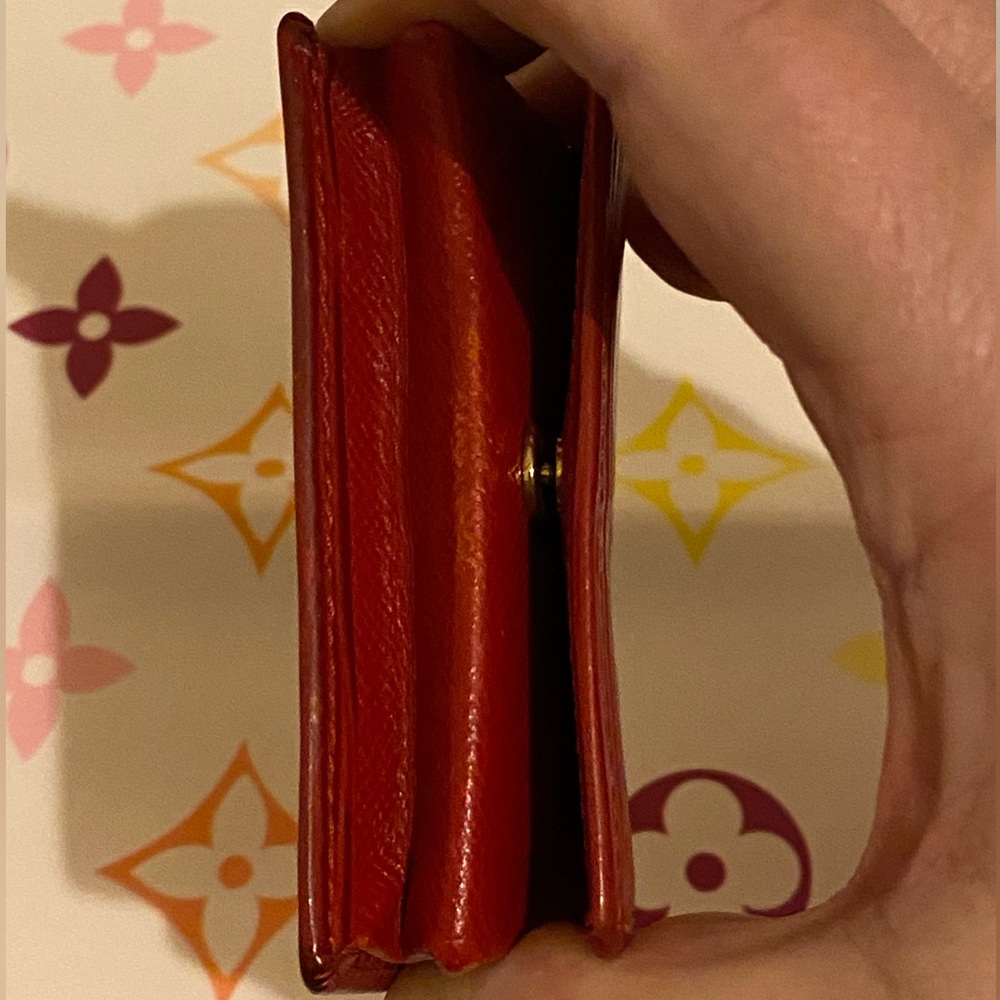 Louis Vuitton Porte Monnaie Boite Castilian Red Epi Leather Accordion Coin Purse - Picture 8 of 15